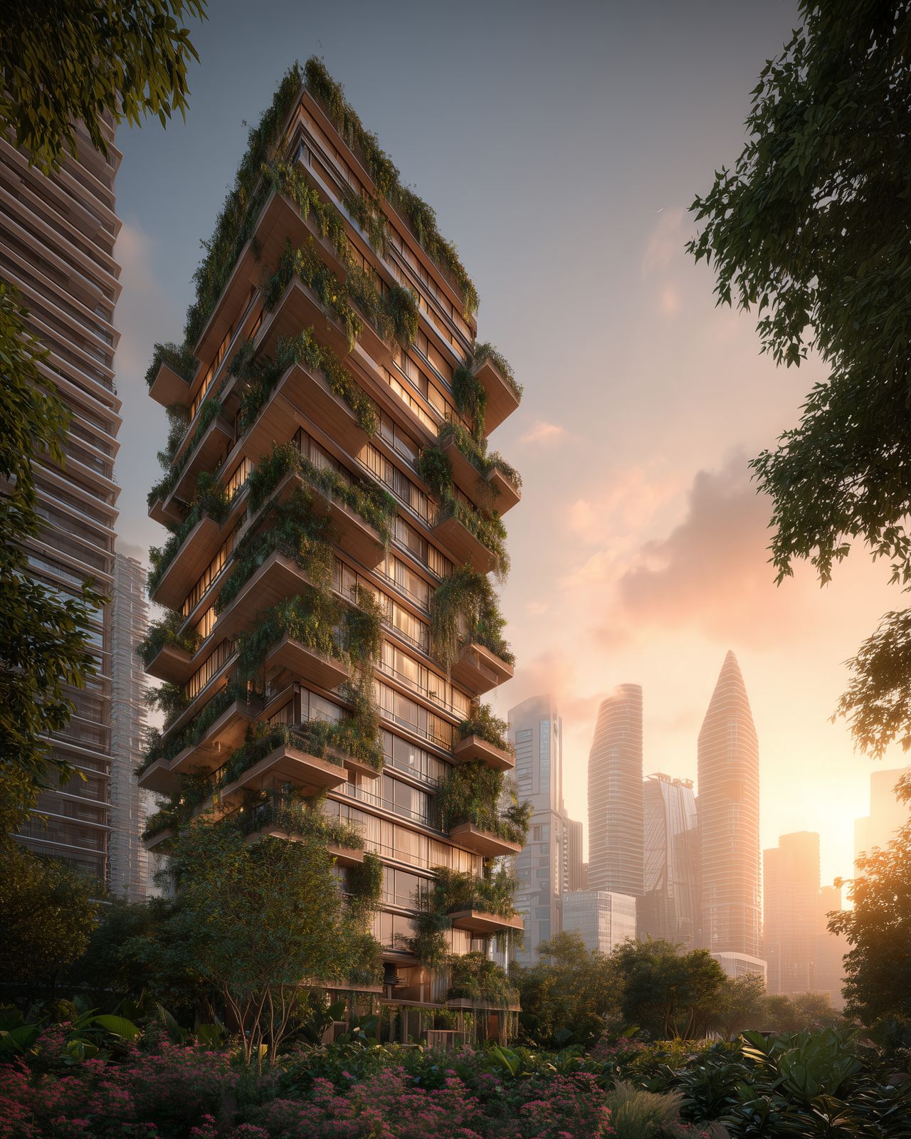 Tropical high-rise in Singapore
